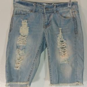Ten25 Jean Bermuda Shorts